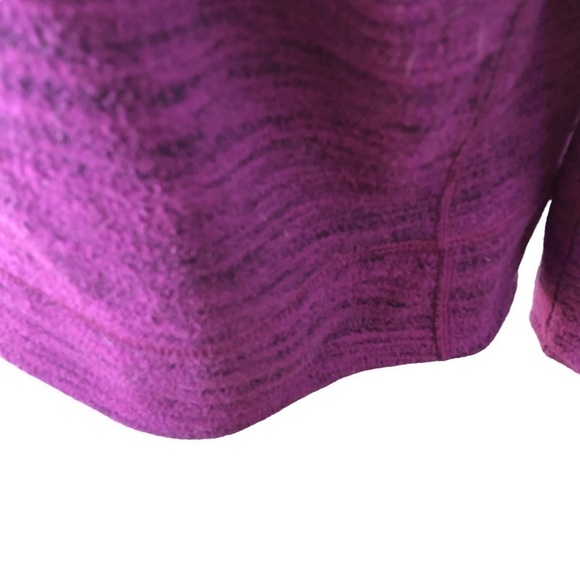 Kirkland Signature Sweatshirt Women M Purple Heather ThumbHoles Long Sleeves - Picture 4 of 9